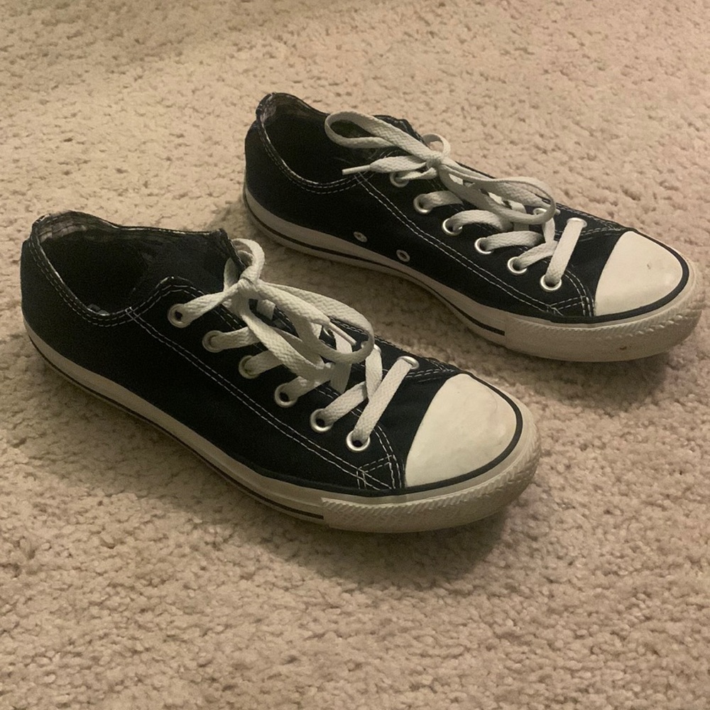 Black Converse sneakers
